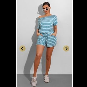 Super Cute Mint/white Romper